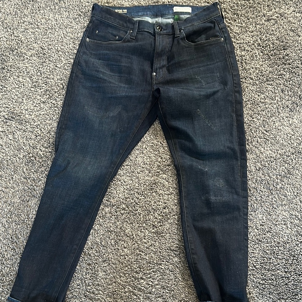 G-Star Blue Skinny Jeans with Deep Indigo Hue